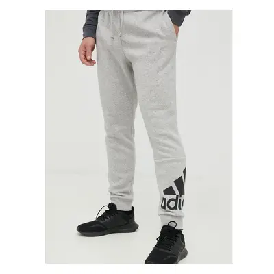 Tepláky adidas pánské, šedá barva, melanžové 72486198