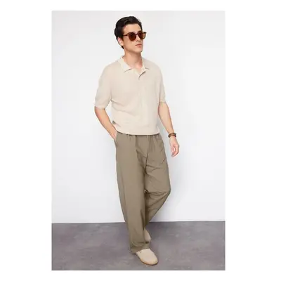 Trendyol Collection Muži Kalhoty Khaki 93470483