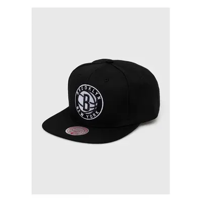 Kšiltovka Mitchell&Ness Brooklyn Nets černá barva, s aplikací 83072095