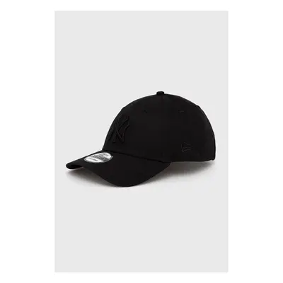 Bavlněná čepice New Era černá barva, s aplikací, 80468932.BLACK-BLACK 84015140