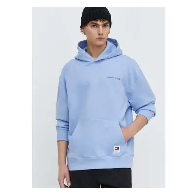 Bavlněná mikina Tommy Jeans pánská, s kapucí, s aplikací, DM0DM18612 91049053