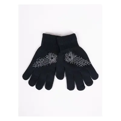 Yoclub Kidss Girls Five-Finger Gloves With Jets RED-0216G-AA50-007 74836569