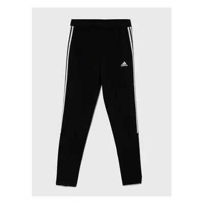 Dětské tepláky adidas černá barva, s aplikací 89703245