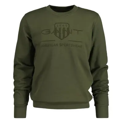 MIKINA GANT REG TONAL SHIELD C-NECK SWEAT JUNIPER GREEN 84605520