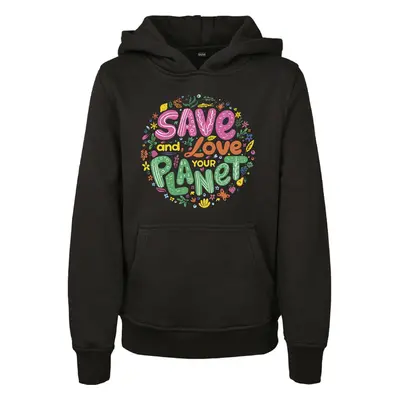 Mister Tee Kids Save And Love Hoody černá 87527899