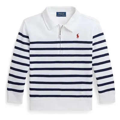 Dětská bavlněná mikina Polo Ralph Lauren bílá barva, vzorovaná, 94305780