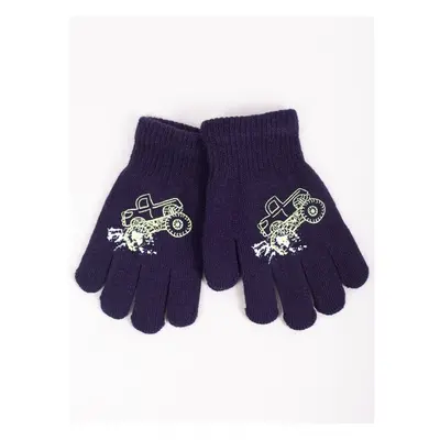 Yoclub Kidss Gloves RED-0012C-AA5A-020 Navy Blue 87033206