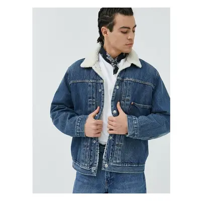 Džínová bunda Levis pánská, přechodná, oversize 76554237