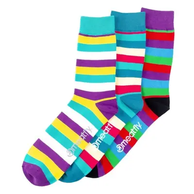 Meatfly ponožky Dark Small Stripe socks - S19 Triple pack 92086970