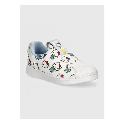 Dětské sneakers boty adidas Originals SUPERSTAR 360 x Hello Kitty bílá 95882746