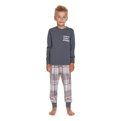 DN Nightwear Chlapecké pyžamo Strong tmavě šedé 63136278