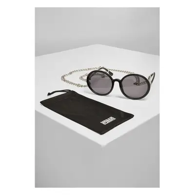 URBAN CLASSICS Sunglasses Cannes with Chain - black 73742078