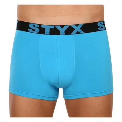 Pánské boxerky Styx sportovní guma nadrozměr světle modré (R1169) 5 76125842