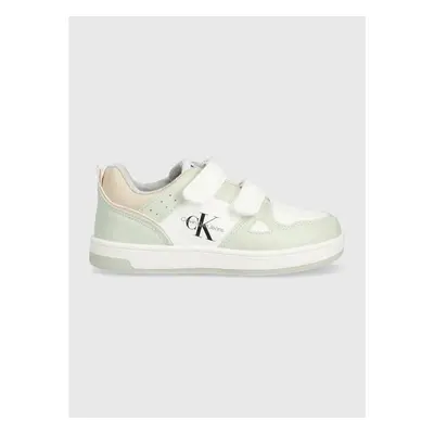 Dětské sneakers boty Calvin Klein Jeans zelená barva 84686602