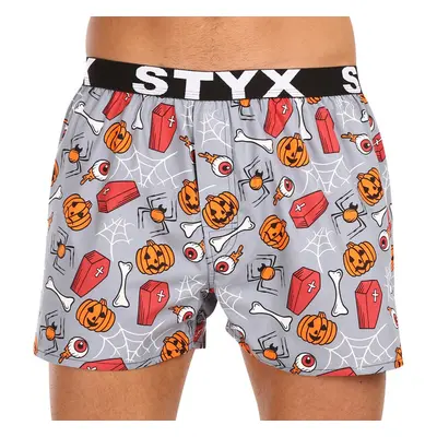 Pánské trenky Styx art sportovní guma Halloween rakve (B1752) 85996701