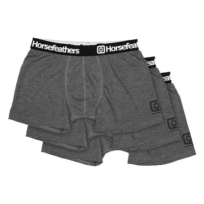 Boxerky Horsefeathers Dynasty 3-Pack Boxer Shorts Heather Anthracite M 93040499