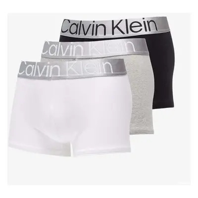 Boxerky Calvin Klein Ckr Steel Cotton Trunk 3-Pack Black/ White/ Grey 95342792