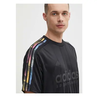 Tričko adidas TIRO černá barva, s potiskem, IP3786 91487390