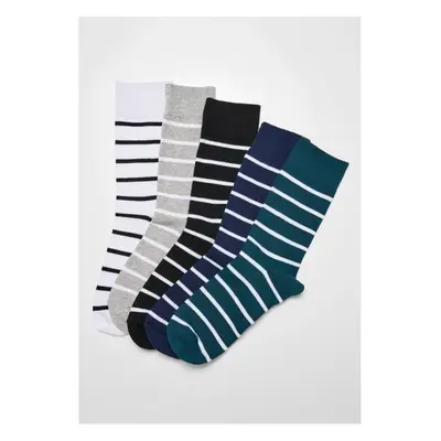 URBAN CLASSICS Small Stripes Socks 5-Pack 73746785