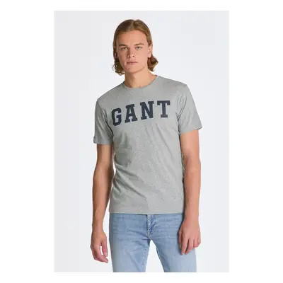 TRIČKO GANT MD. GANT SS T-SHIRT GREY MELANGE 85097924