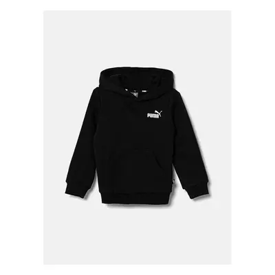 Dětská mikina Puma ESS Small Logo Hoodie FL B černá barva, s kapucí, s 95765222