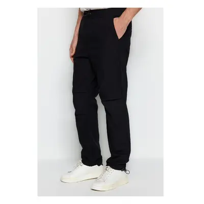 Trendyol černé baggy kalhoty s volným střihem typu jogger 91355920