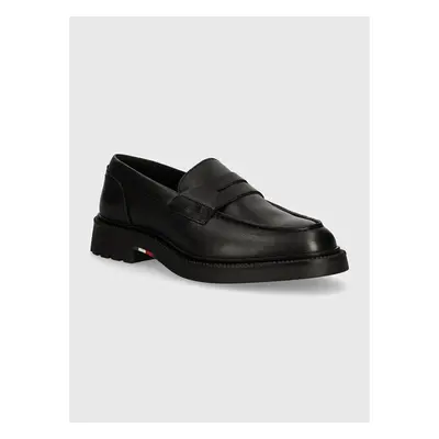 Kožené mokasíny Tommy Hilfiger LIGHT HILFIGER LEATHER LOAFER pánské, 94527558