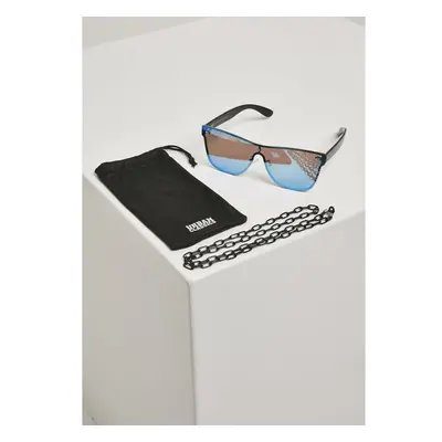 URBAN CLASSICS 103 Chain Sunglasses - blk/blue 44050114