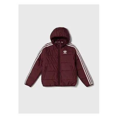 Dětská bunda adidas Originals vínová barva 86297105