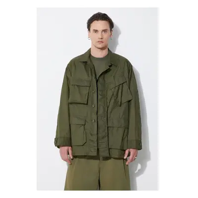 Bunda Engineered Garments BDU Jacket pánská, zelená barva, přechodná, 91783045