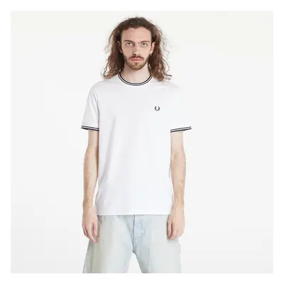 Tričko FRED PERRY Twin Tipped T-Shirt White S 95020725