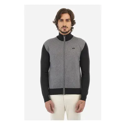 SVETR LA MARTINA MAN FULL ZIP TRICOT COTTON WOO 86336435