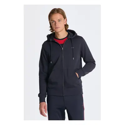 MIKINA GANT REG SHIELD FULL ZIP HOODIE EVENING BLUE 89791933