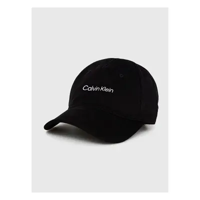 Kšiltovka Calvin Klein Performance CK Athletic černá barva, s potiskem 96094134