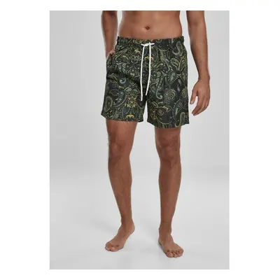 Pánské koupací šortky Urban Classics Paisley Swim Shorts 45747477