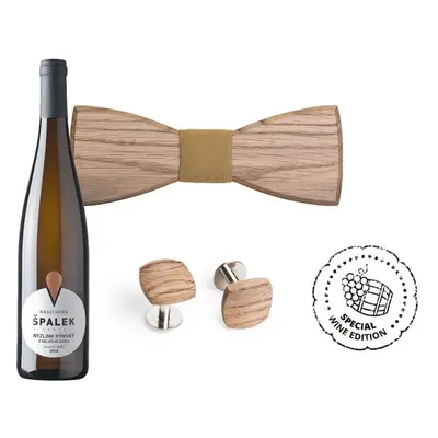 BeWooden Dřevěný set módních doplňků White Wine Men Set, pánský 53518909