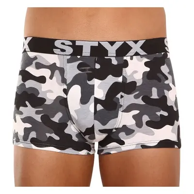 Pánské boxerky Styx art sportovní guma nadrozměr maskáč (R1457) 4 74541174