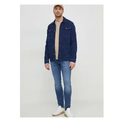 Džínová bunda Pepe Jeans BINGHAM GDG pánská, tmavomodrá barva, 89841494