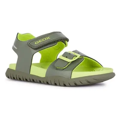 Dětské sandály Geox SANDAL FUSBETTO zelená barva 90621937