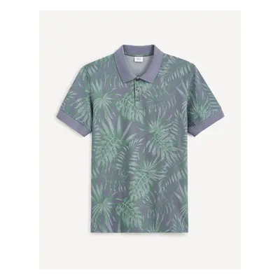 Celio Polo tričko Cepalm s listy - Pánské 73019276