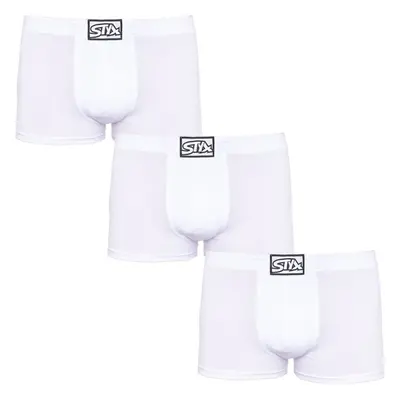 3PACK pánské boxerky Styx klasická guma bílé (3Q1061) 88977916