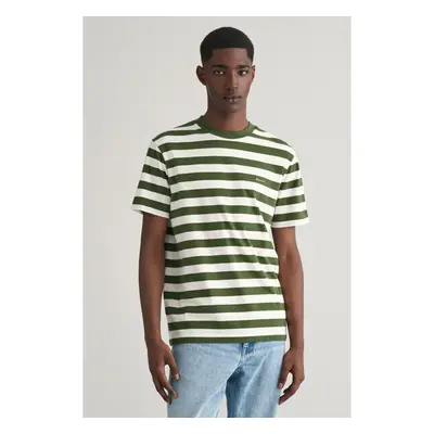 TRIČKO GANT STRIPE SS T-SHIRT PINE GREEN 91537718