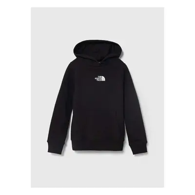 Dětská bavlněná mikina The North Face PO ZUMU HOODIE černá barva, s 91546664