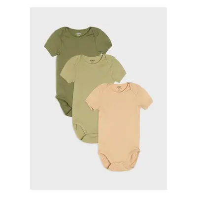 Sinsay - Sada 3 body - khaki 92941606