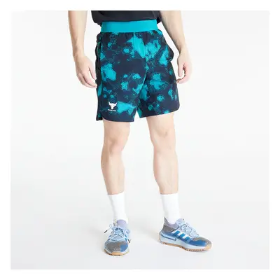 Šortky Under Armour Project Rock Printed Woven Short Coastal Teal/ 77158298