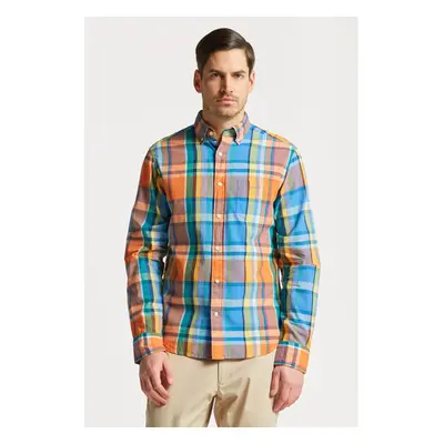 KOŠILE GANT REG UT COLORFUL MADRAS SHIRT APRICOT ORANGE 78760387