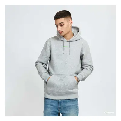 Mikina Queens Basic Hoodie melange šedá M 87310169