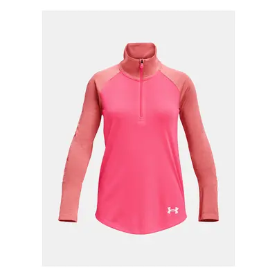 Under Armour Tričko UA Tech Graphic 1/2 Zip -PNK - Holky 91370613