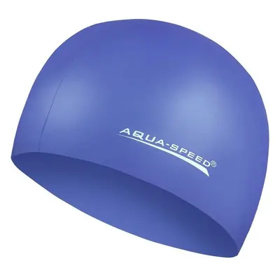 AQUA SPEED Unisexs Swimming Cap Mega Navy Blue Pattern 17 84462517