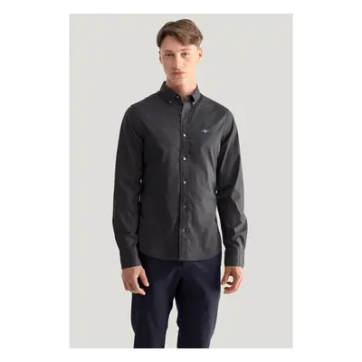 KOŠILE GANT SLIM POPLIN SHIRT BLACK 84605981